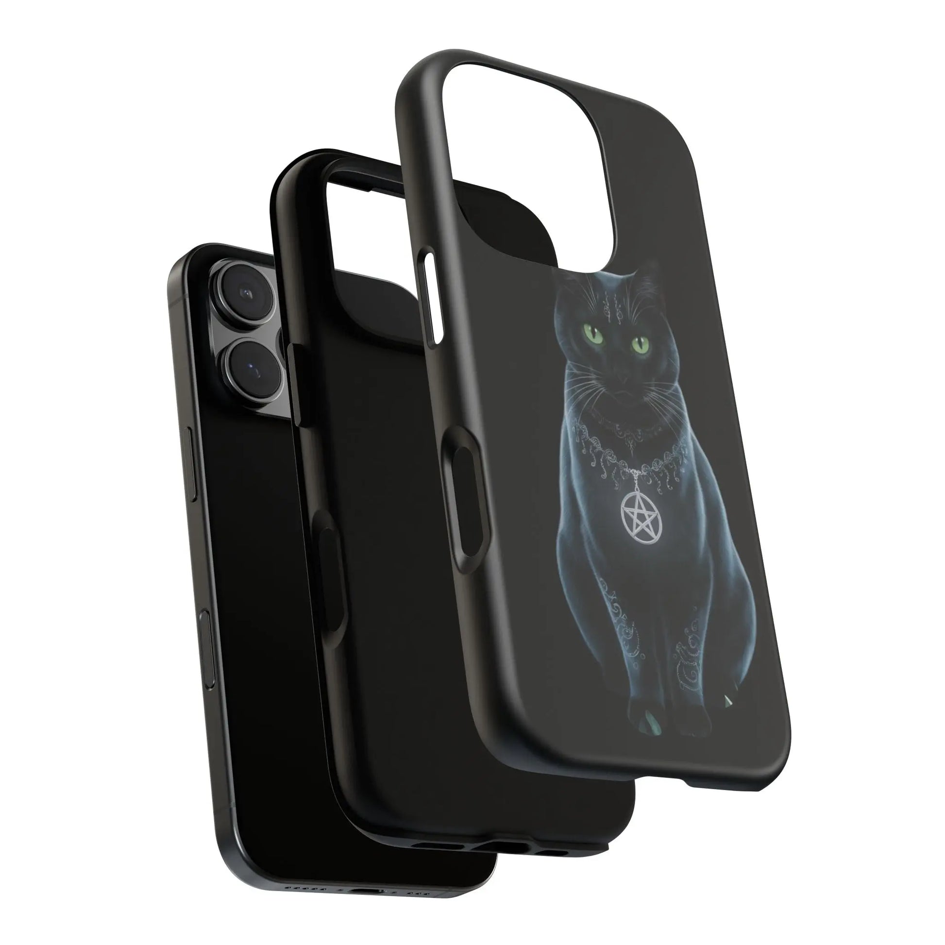 Pagan Black Cat iPhone Tough Case – Perfect for Wicca & Pagan Enthusiasts Printify