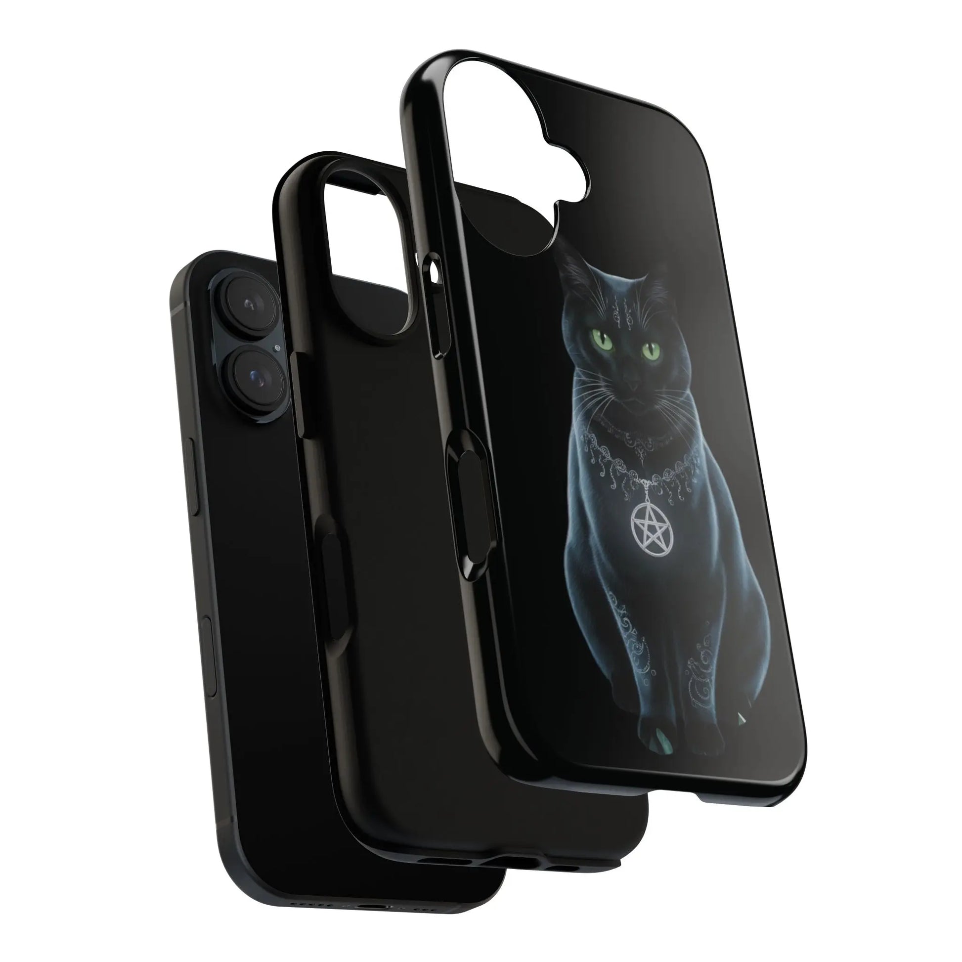 Pagan Black Cat iPhone Tough Case – Perfect for Wicca & Pagan Enthusiasts Printify