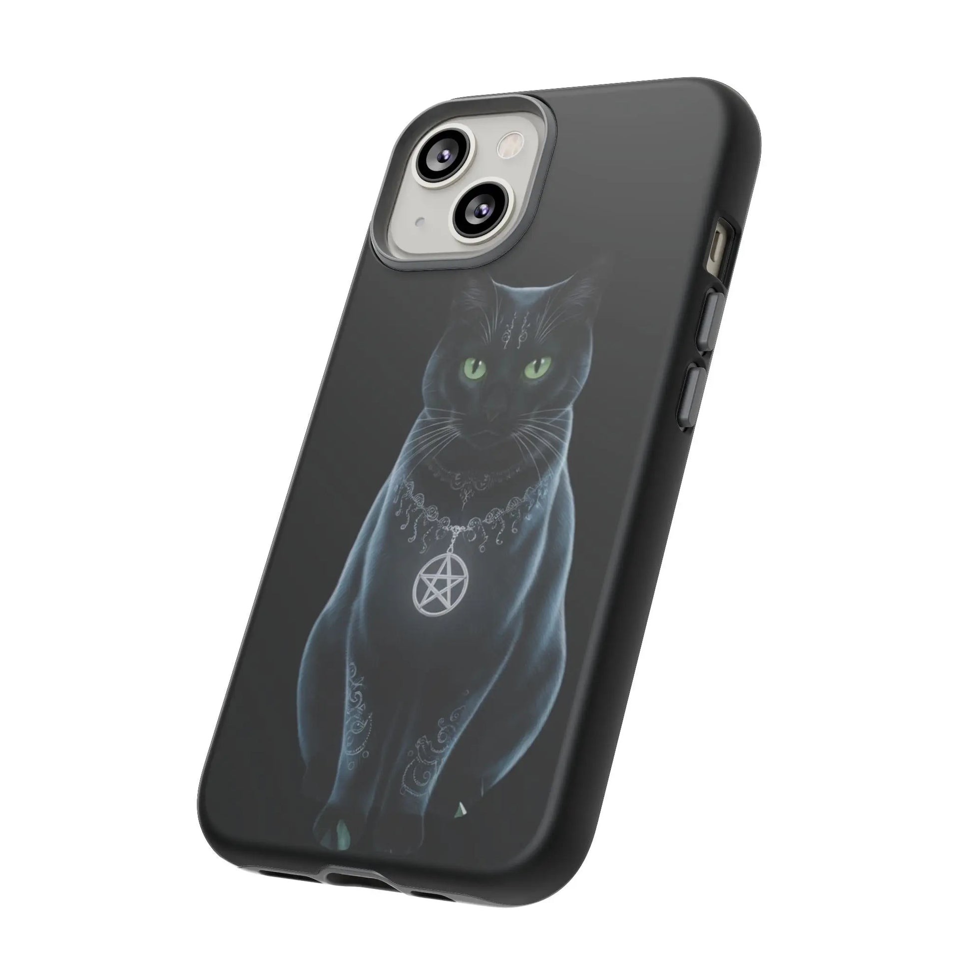 Pagan Black Cat iPhone Tough Case – Perfect for Wicca & Pagan Enthusiasts Printify